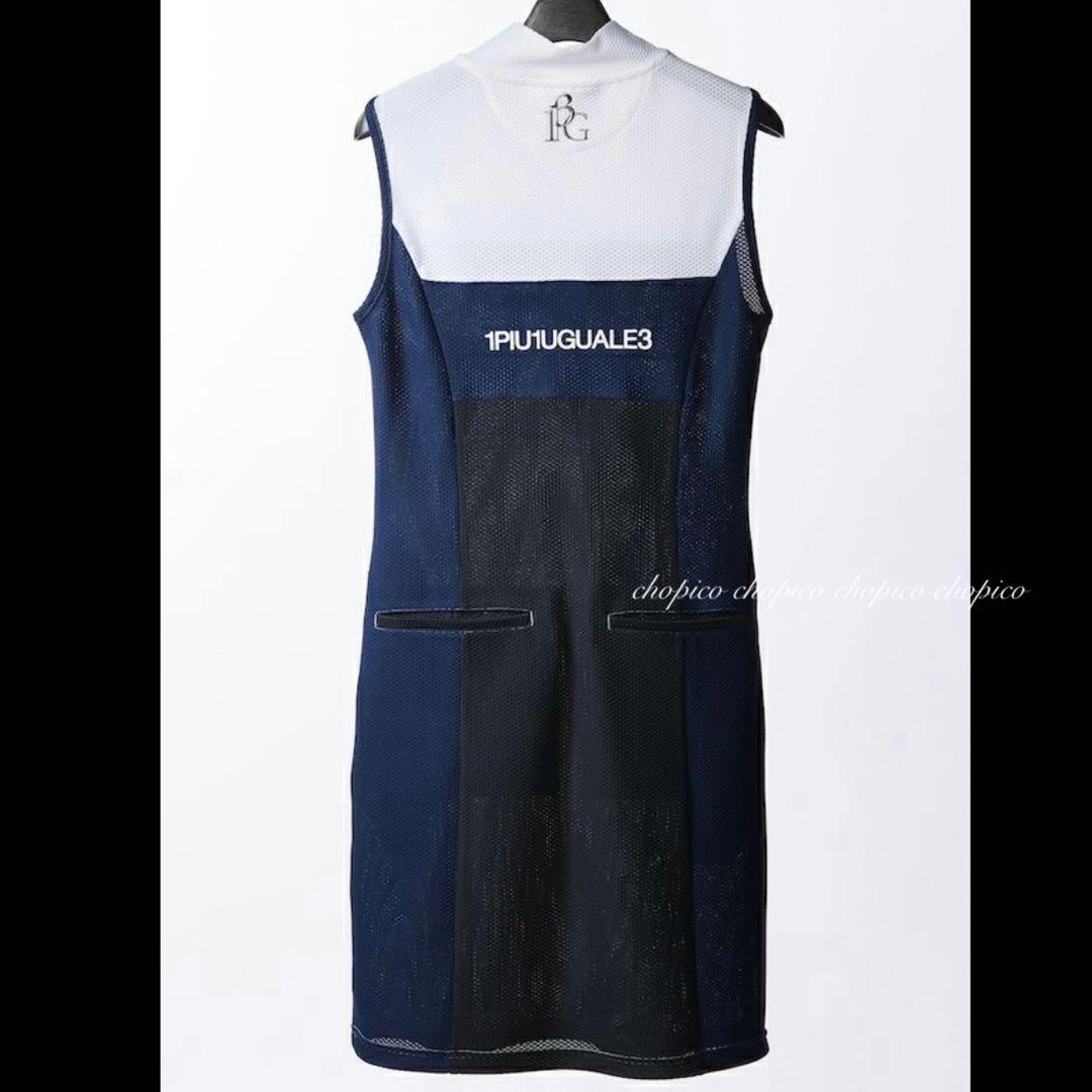 【ウノピュ】ワンピース(サイズ1S)レディースゴルフネイビー