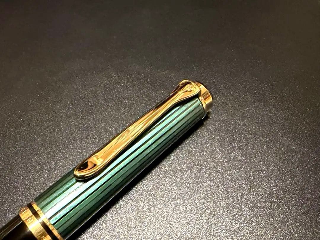 ペリカン スーべレーン K800 緑縞 ボールペン
