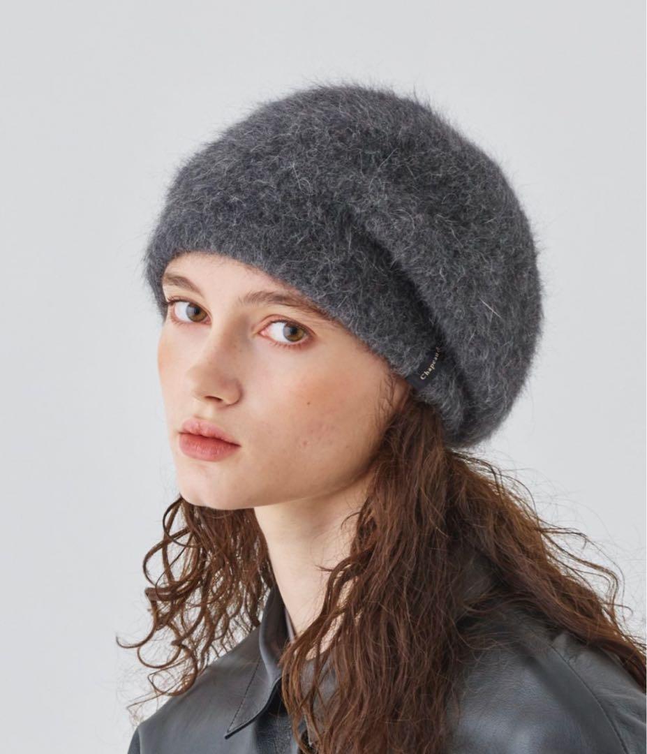 Chapeaud'O アンゴラ ベレー ビーニー【最終値下げ】