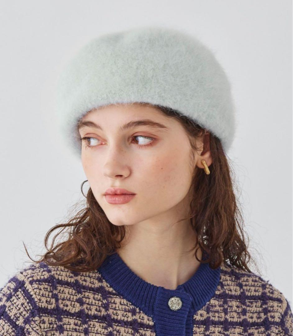 Chapeaud'O アンゴラ ベレー ビーニー【最終値下げ】