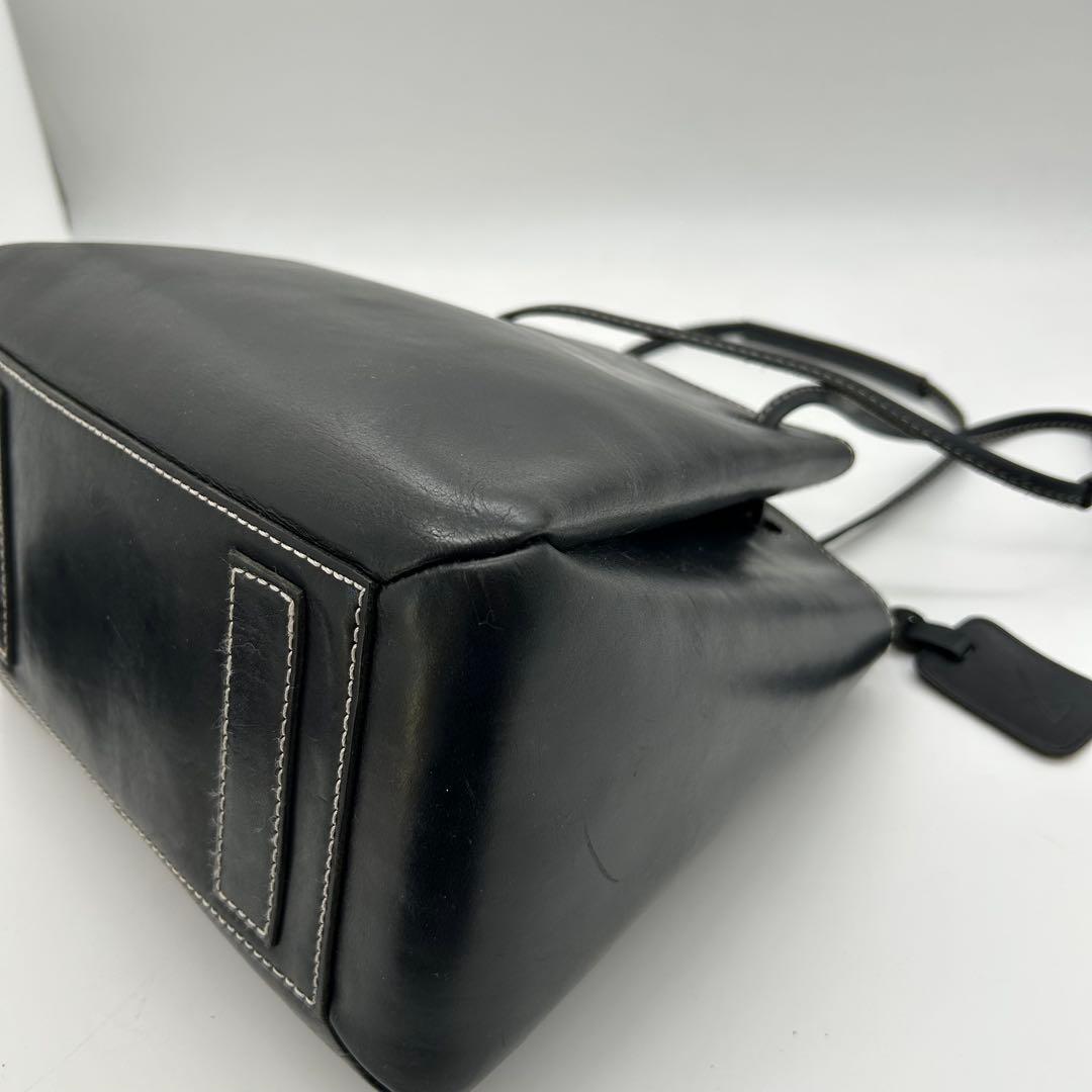 【良品】　土屋鞄　ディアリオ　トートバッグ　レザー　黒　肩掛け◎　自立◎