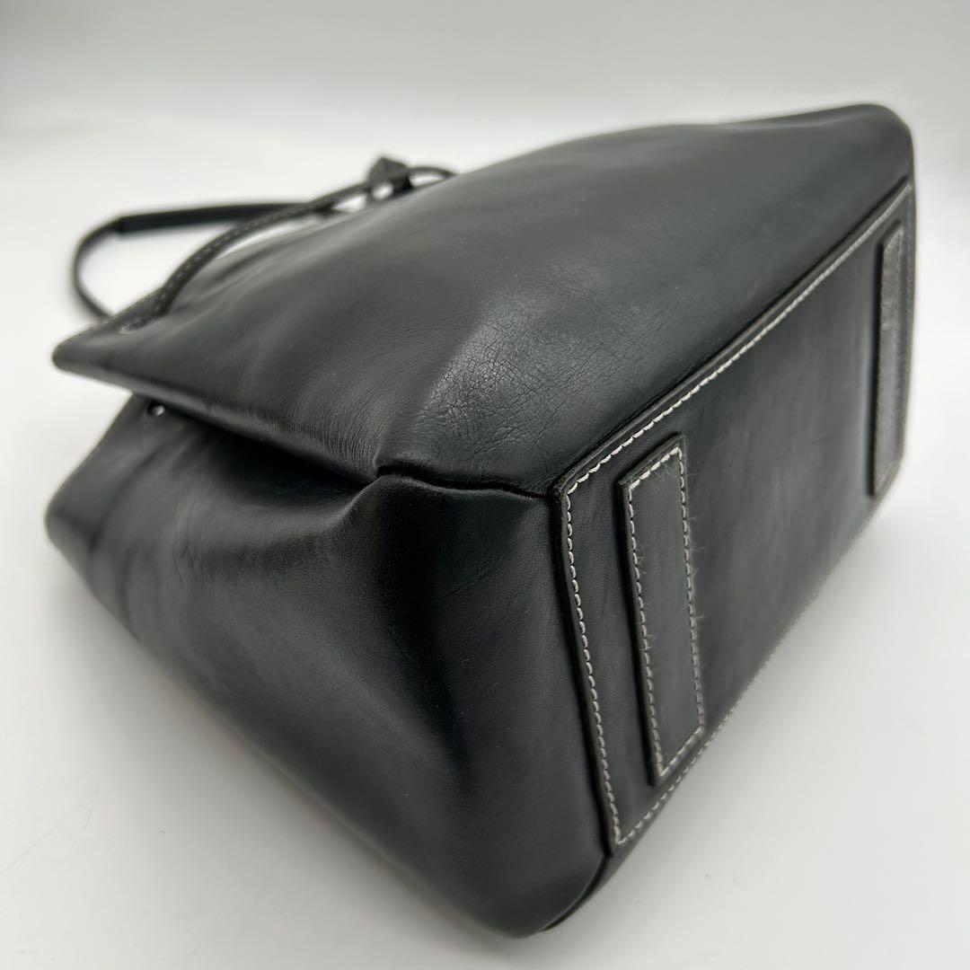 【良品】　土屋鞄　ディアリオ　トートバッグ　レザー　黒　肩掛け◎　自立◎