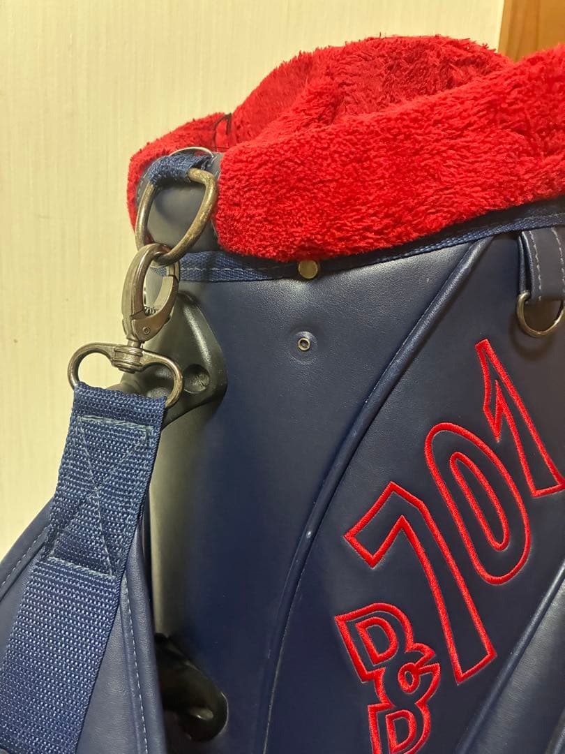 DOCUS DESIGN B701 キャディバッグ ネイビー/レッド