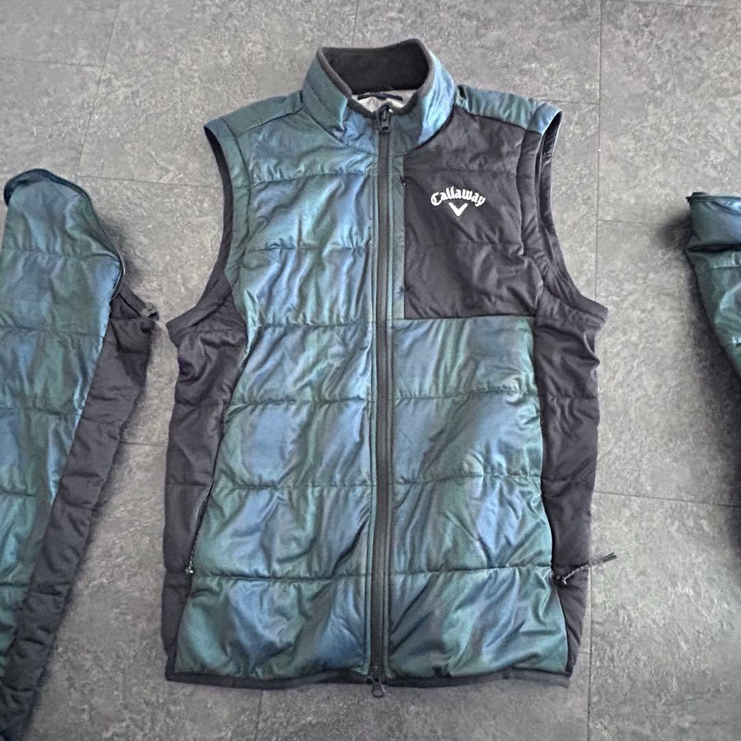 ✨美品✨キャロウェイ 2way中綿ジャケット ジップ ブルゾン ベスト M