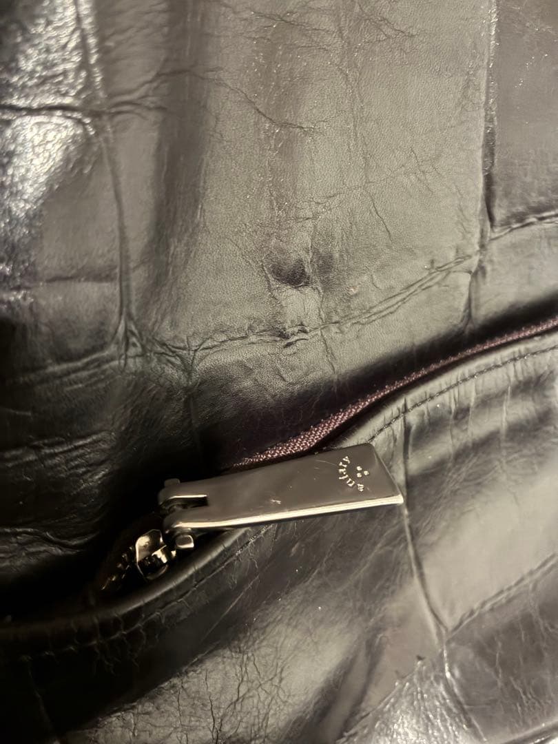 aniary アイディアル オールレザー 型押し トートバッグ