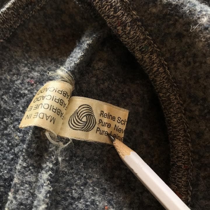 ヴィンテージ オーストリア製 ウール ポンチョ コート レディース 古着