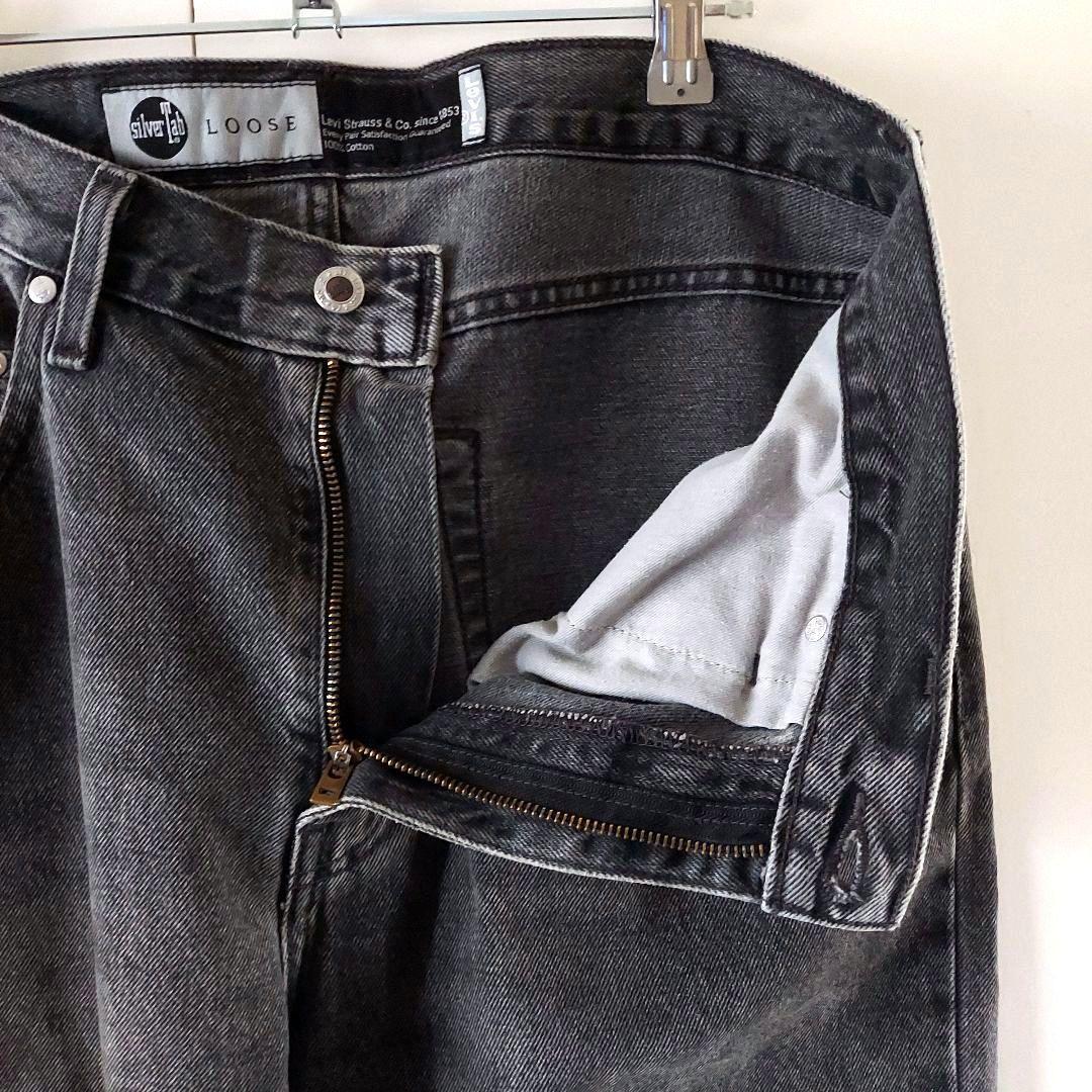 【雰囲気抜群】リーバイス シルバータブ LOOSE ブラックデニム 32 バギー