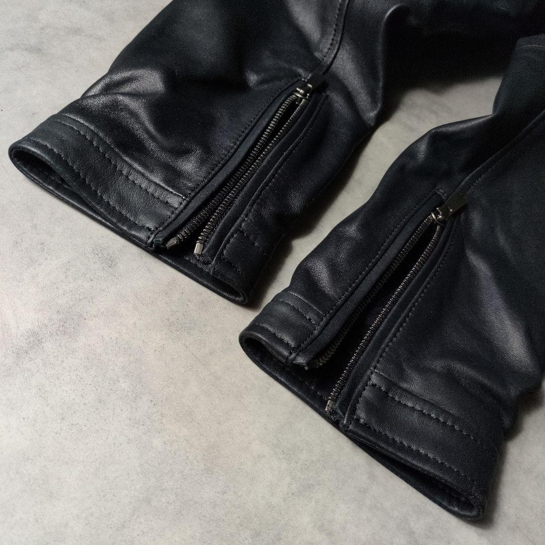 美品 Theory ラムレザー 羊革 シングルライダース レザージャケット