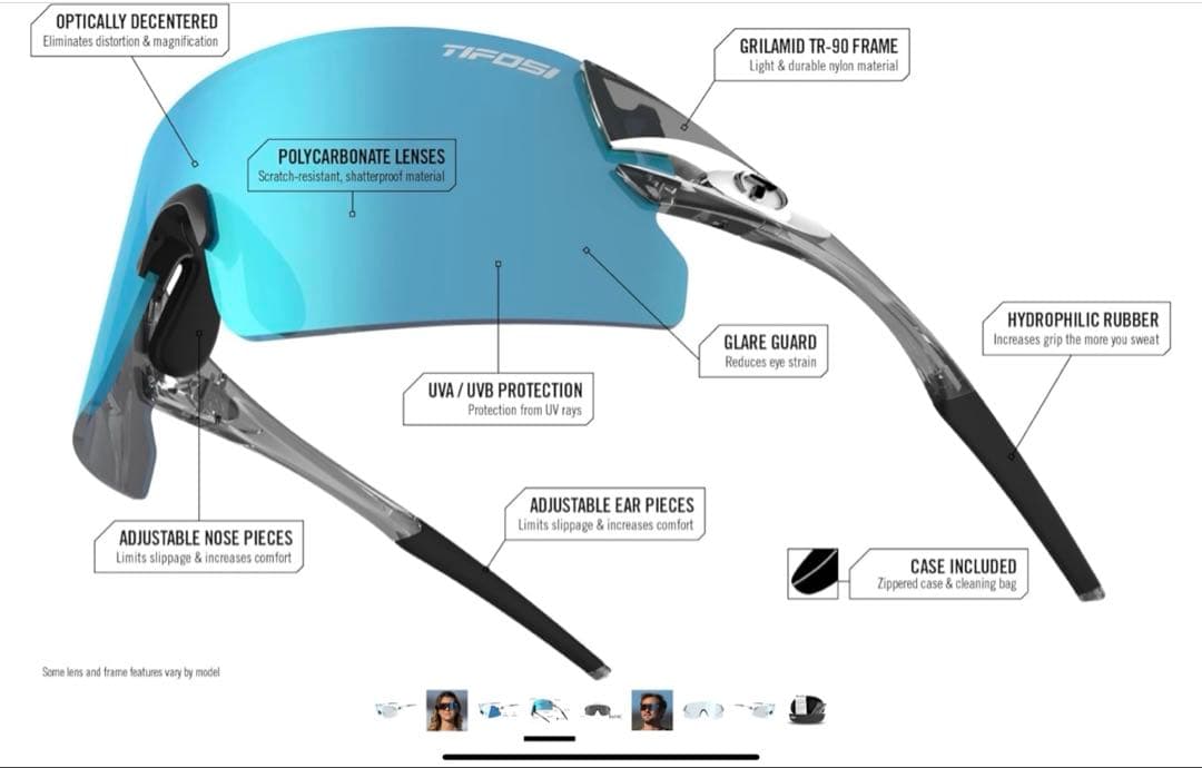 Tifosi ティフォージ RAIL XC S-M 【調光レンズモデル】