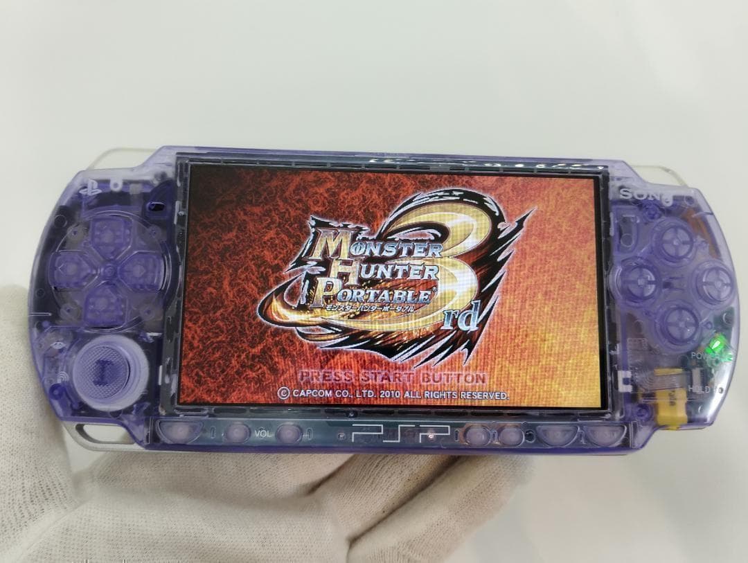 PSP 2000 すぐ遊べるセット　スケルトンパープル