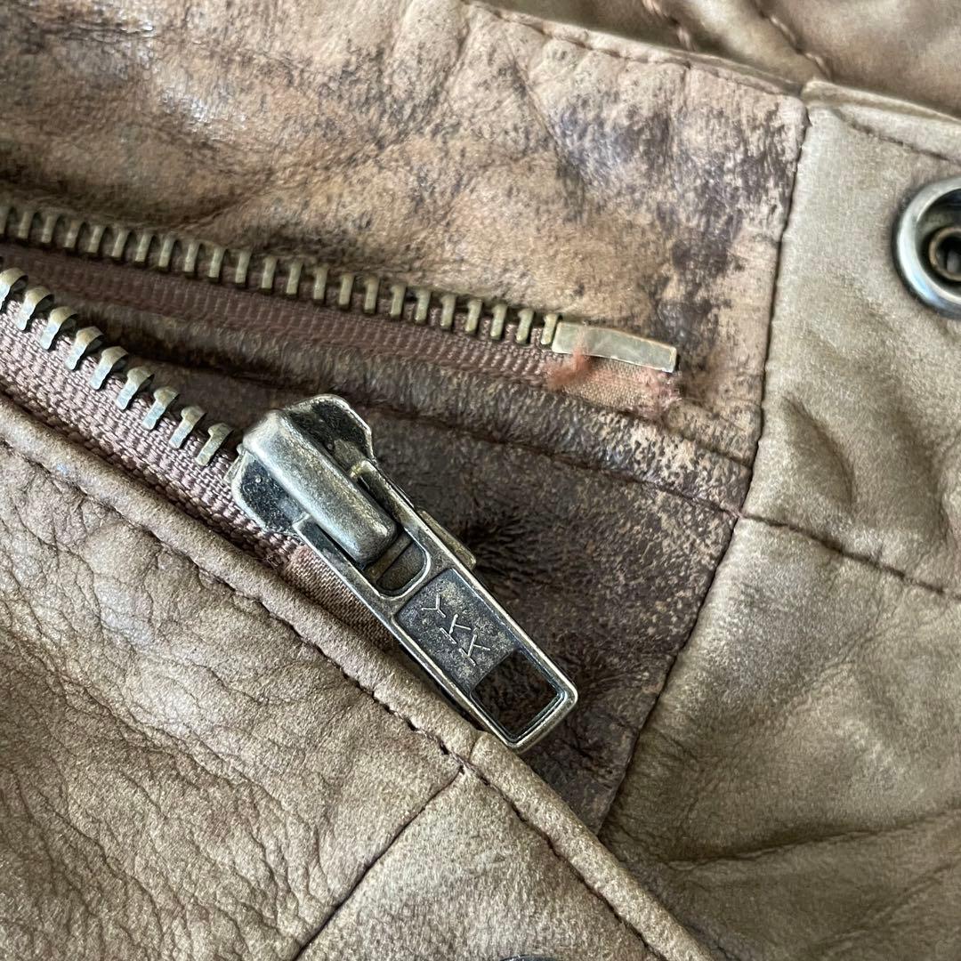 90's オールド A-2 本革 レザージャケット フライト L フェード