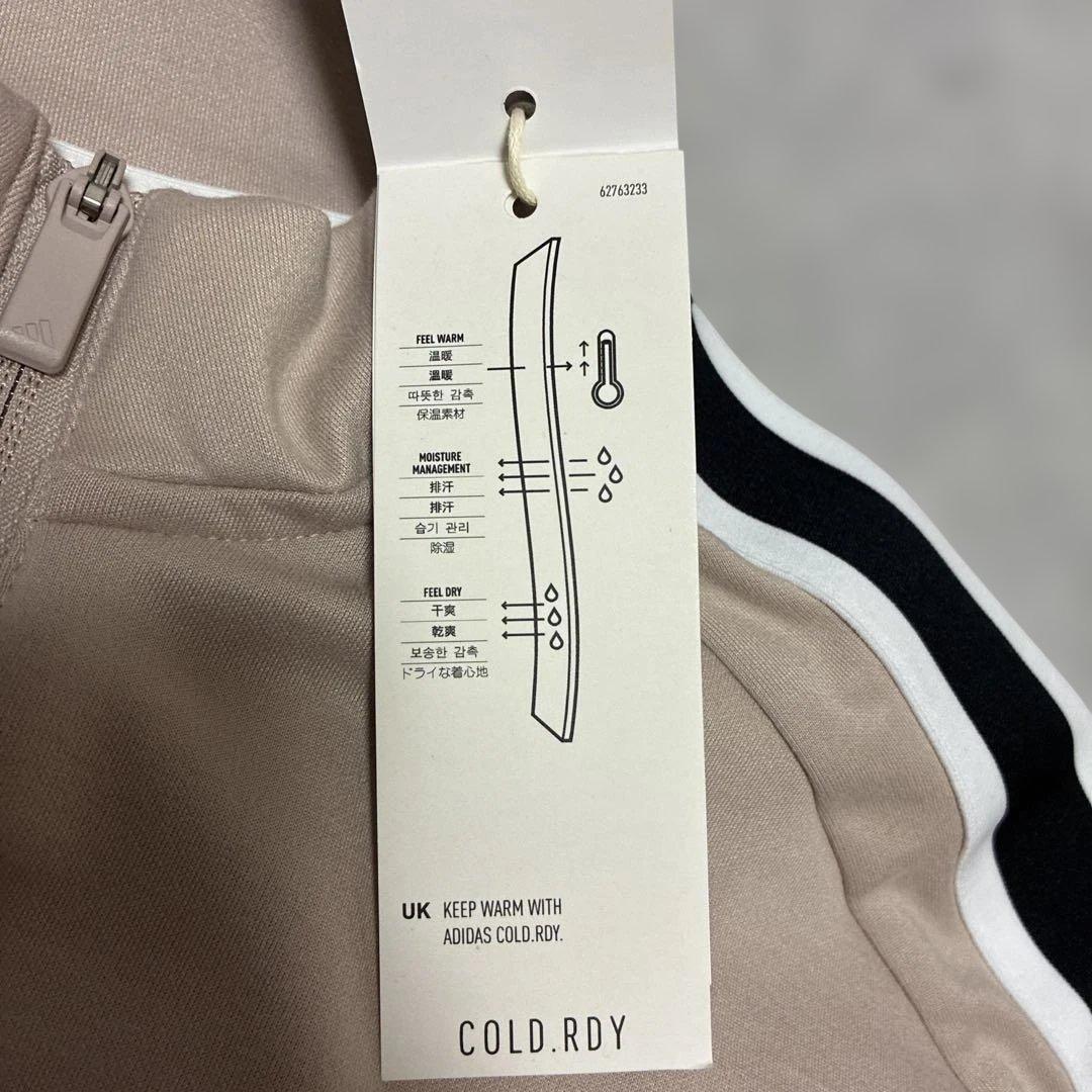 【新品★グレージュ】アディダスゴルフ セットアップ M 暖か保温モデル　裏起毛