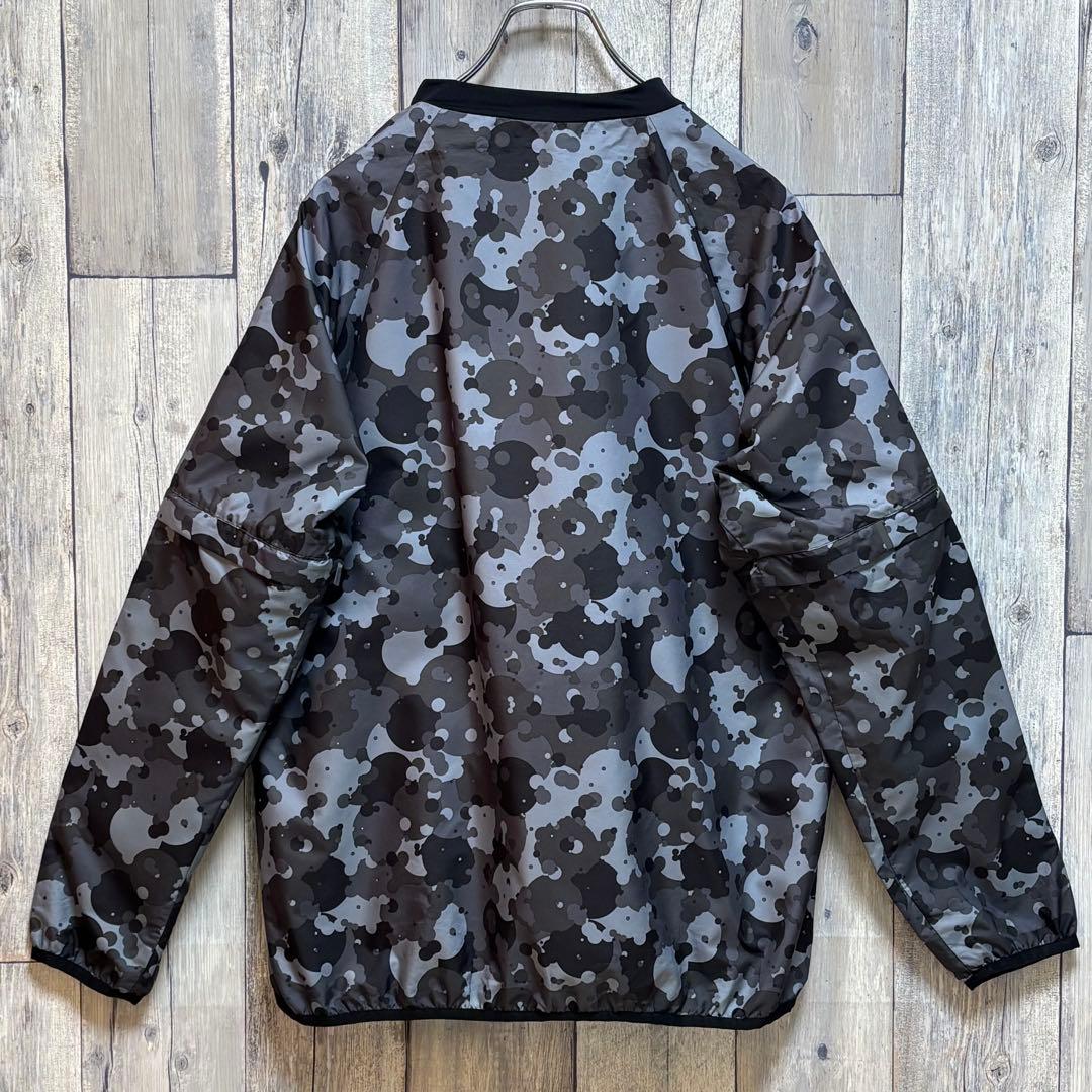 オークリー　OAKLEY ナイロン　プルオーバー　ジャケット　ハーフジップ　総柄