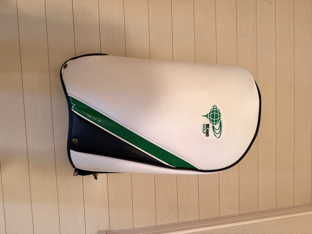 BEAMS GOLF キャディバッグ ホワイト グリーン