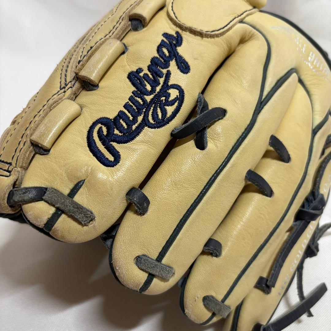【投手用】ローリングス Rawlings 軟式グローブ クリーム/ホワイト系