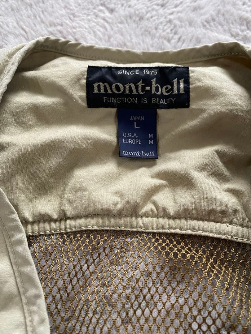 mont-bell フィッシングベスト L ベージュ