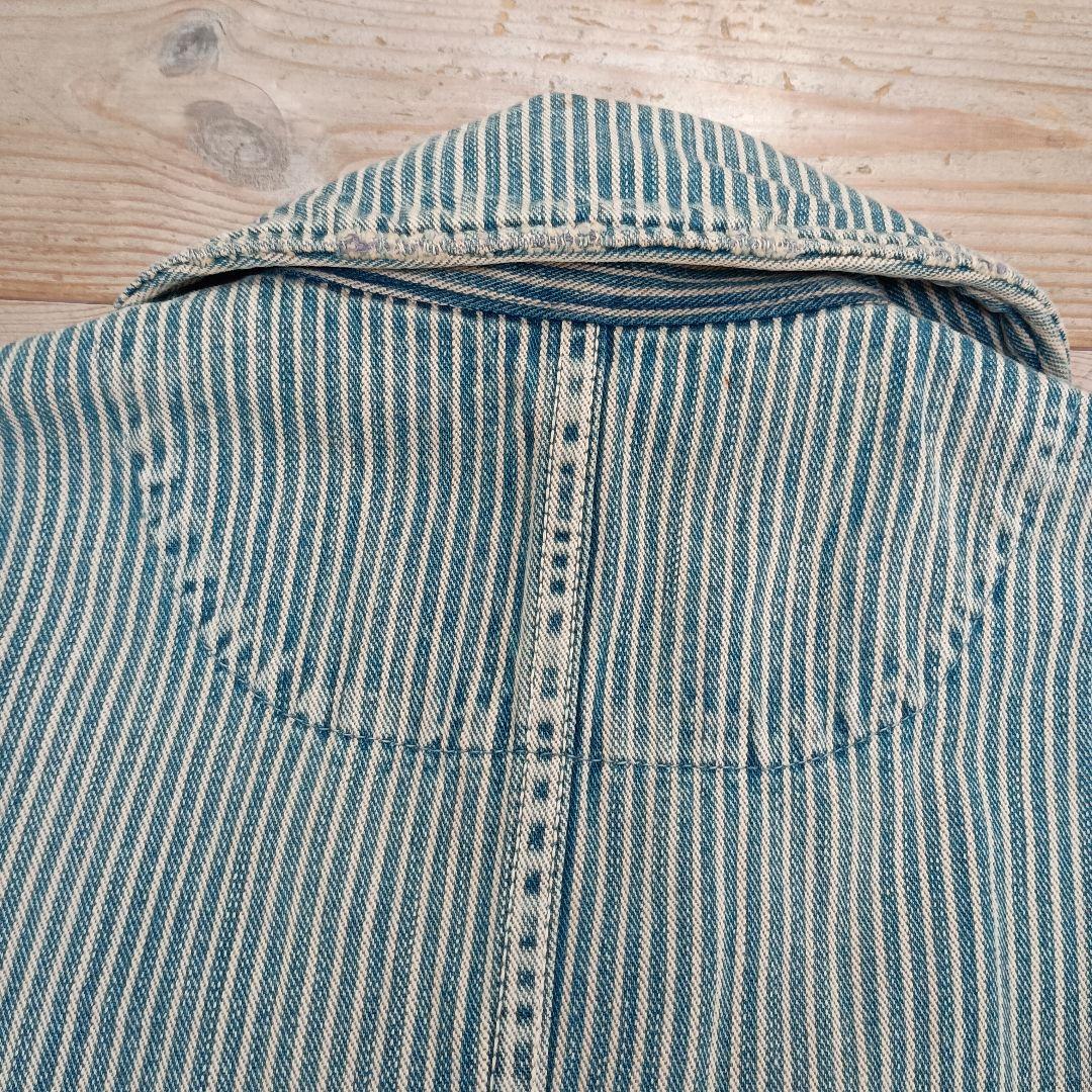 kapital キャピタル　10ozヒッコリー女の子Pコート（マリン加工）　美品