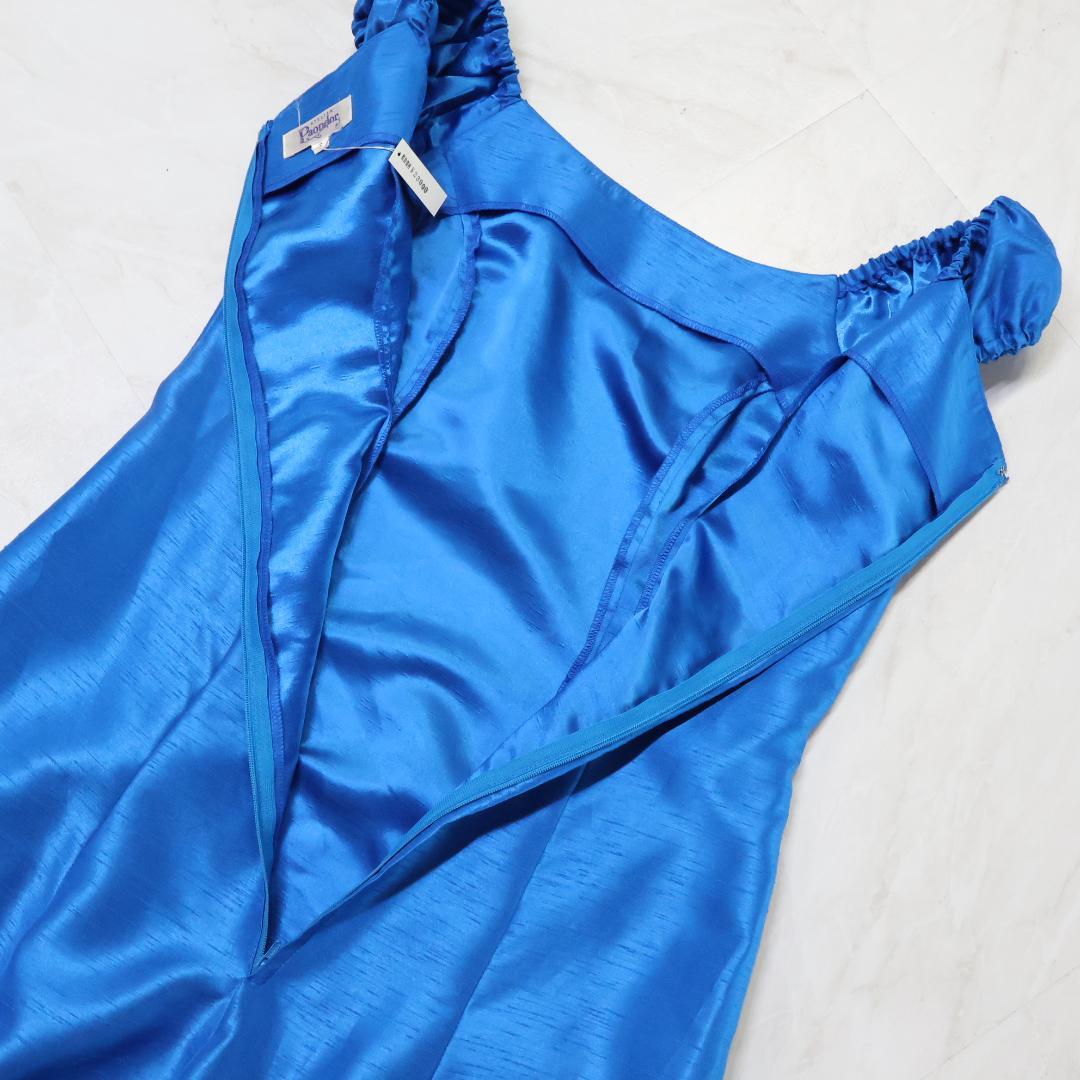 【美品 日本製 フラダンス衣装】ブルー Paondor ワンピース ドレス 青