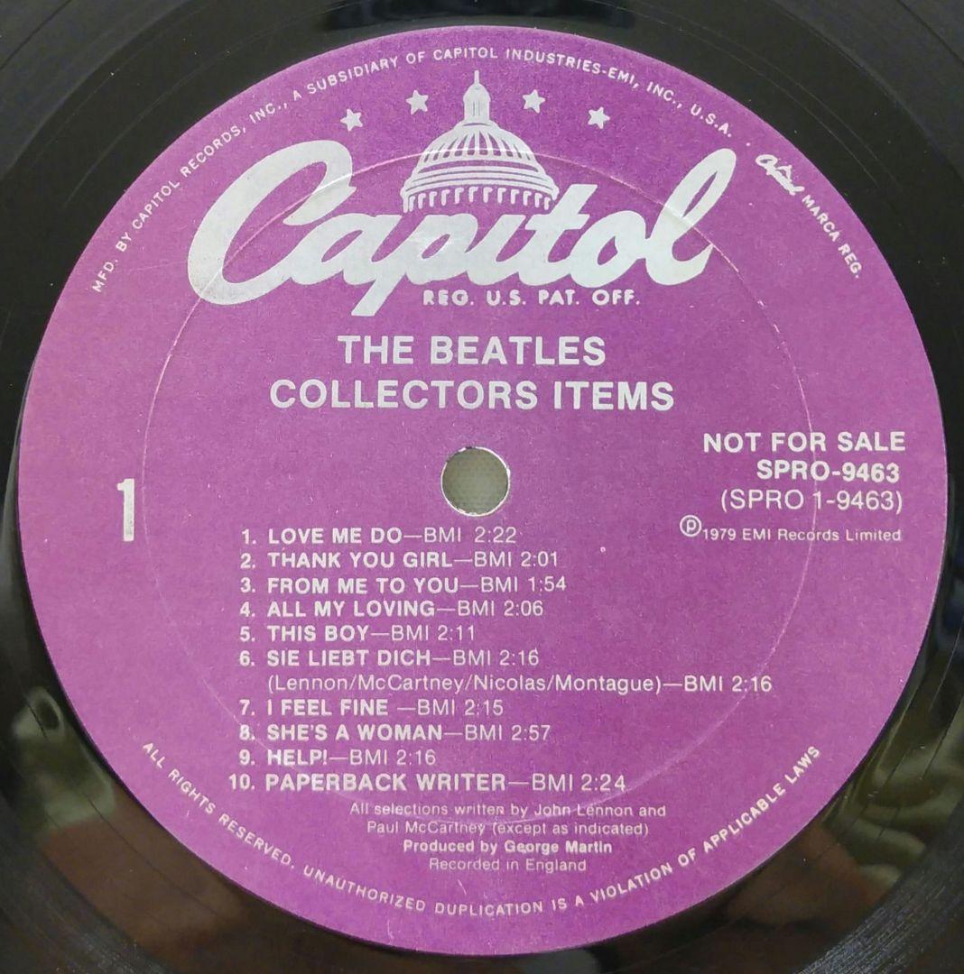 ビートルズ COLLECTOR'S ITEMS♣SPRO9463キャピトル非売盤