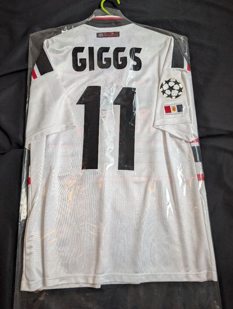 【美品・当時物！】 マンチェスターU/ギグス/97-99/アウェイ/ CL仕様