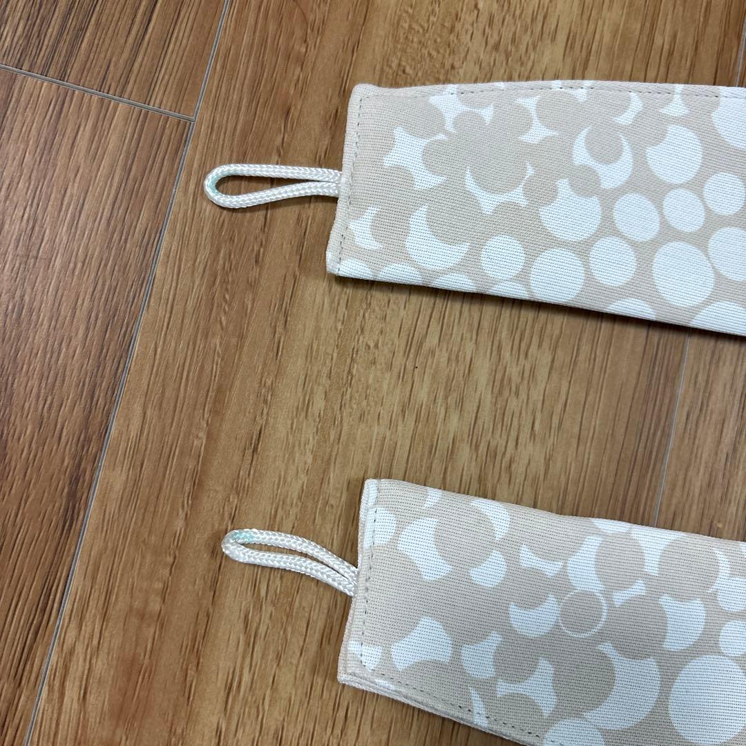 ナフコ　北欧風ドレープカーテン　ブルームボール　100×200 2枚組×2セット