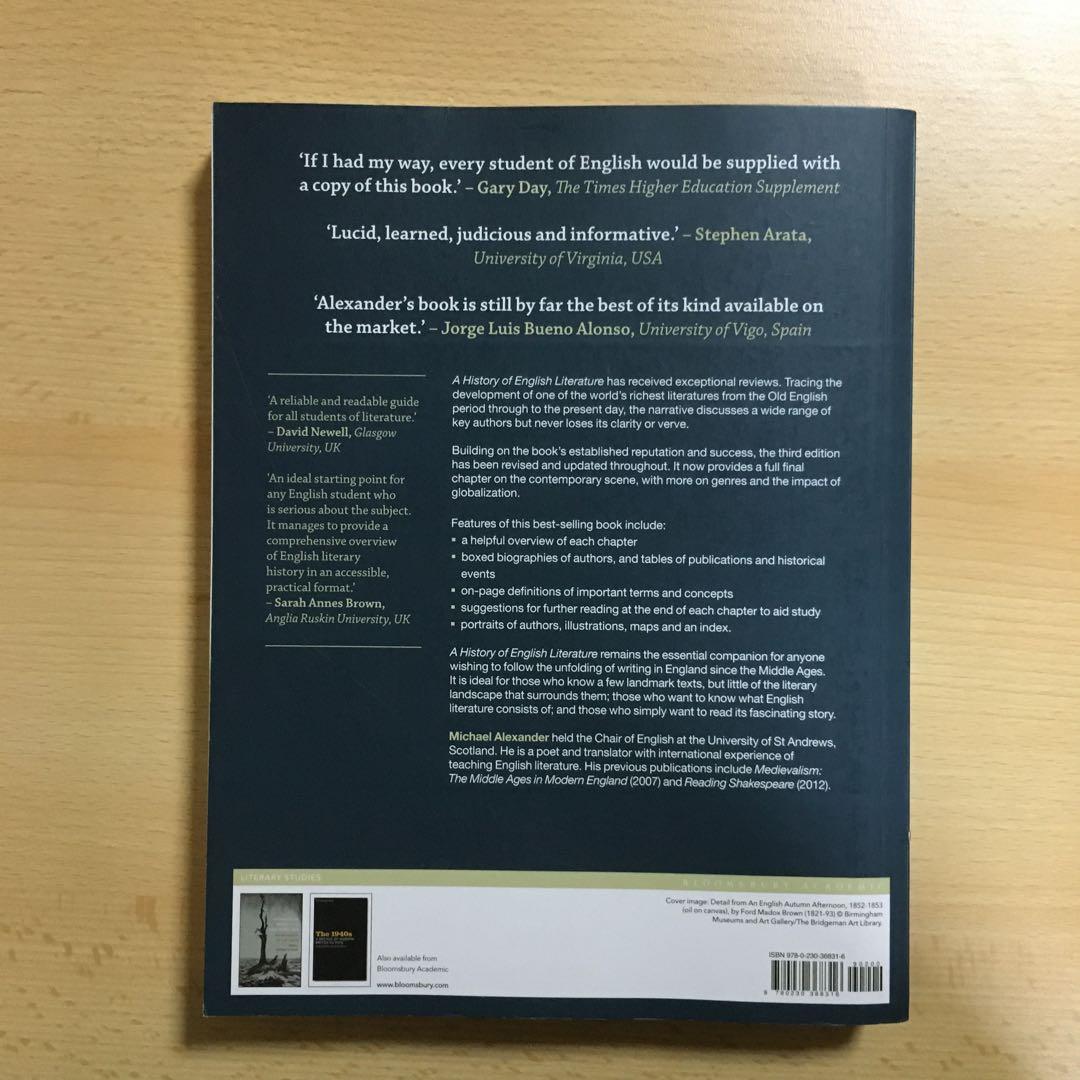 A History of English Literature 第三版