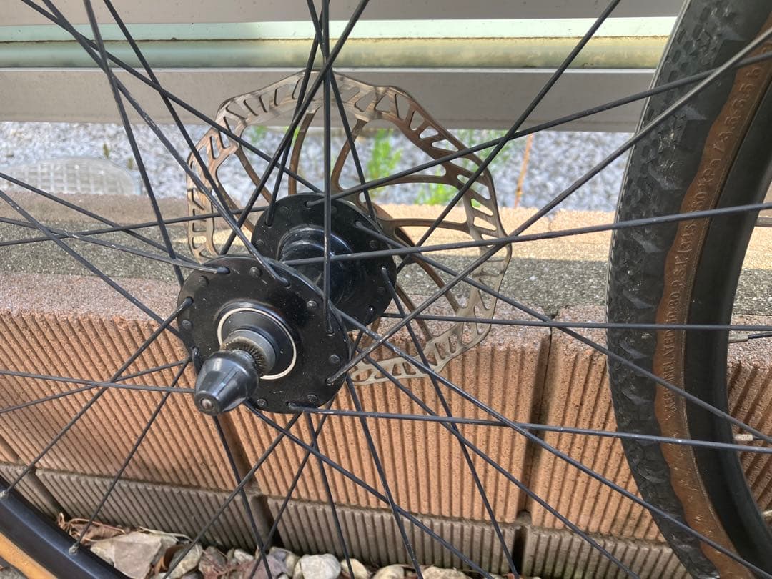 オールシティ　完成車の完組ホイールセット　700C ディスク、カセット付き　中古