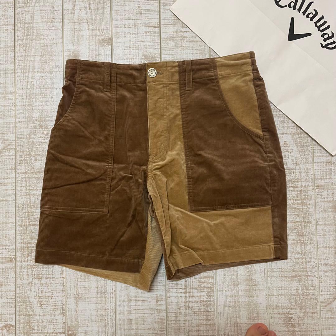 新品 トラヴィスマシュー ハーフパンツ ウエストゴム ベージュ XLサイズ