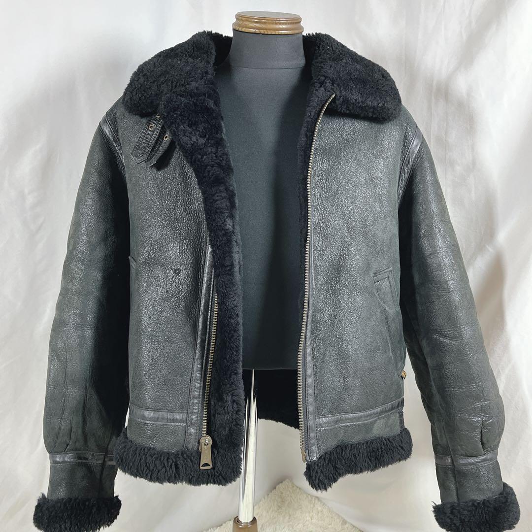 ALPHA INDUSTRIES フライトジャケット　B-3 リアルムートン