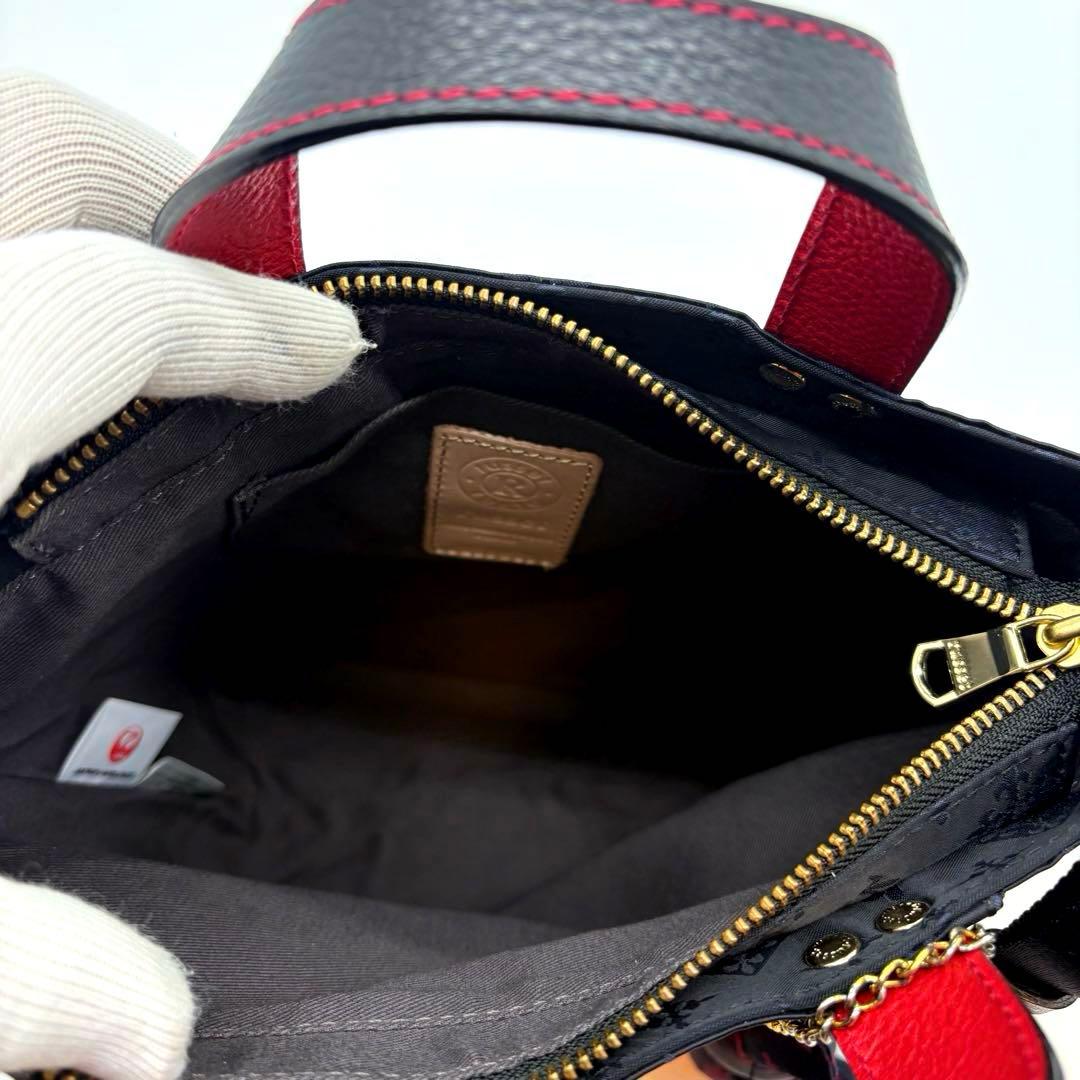 ラシットJALオリジナル バイカラーハンドルミニショルダー2wayうさぎチャーム