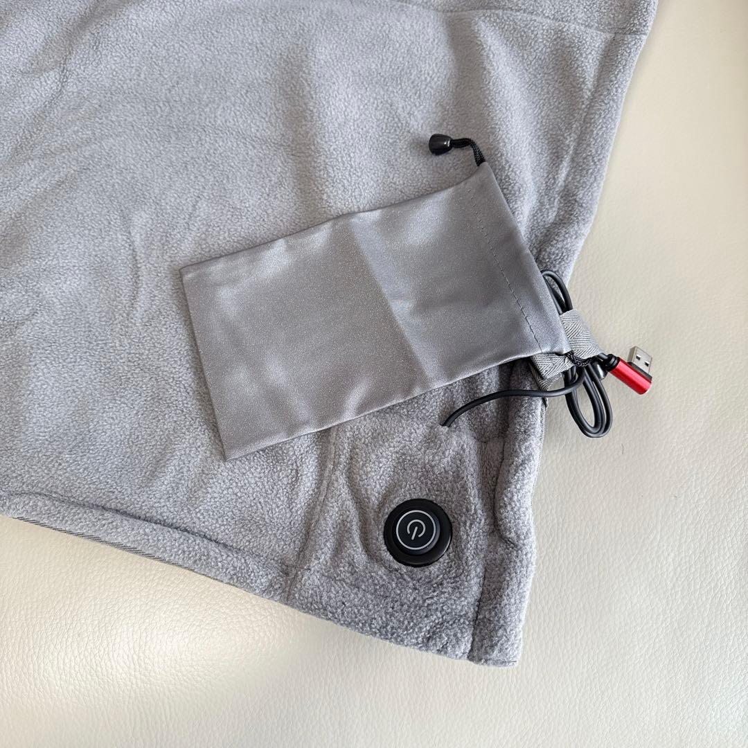 寝袋用発熱パッド 電熱パッド 10秒速暖 3段温度調整 USB給電式 収納袋付