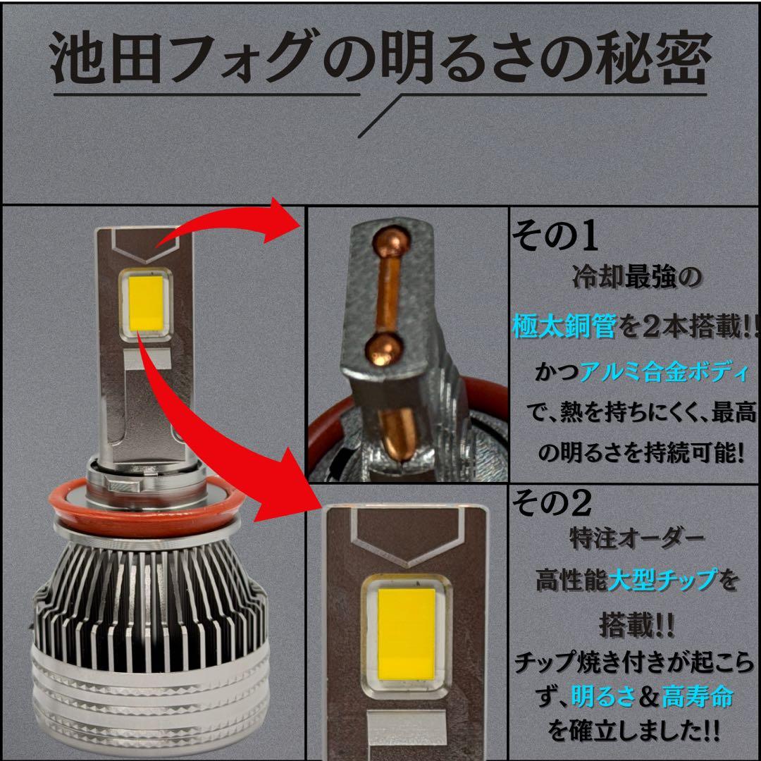裂光シリーズ! 超大型チップ搭載　ホワイトフォグランプ！H8/H11/H16
