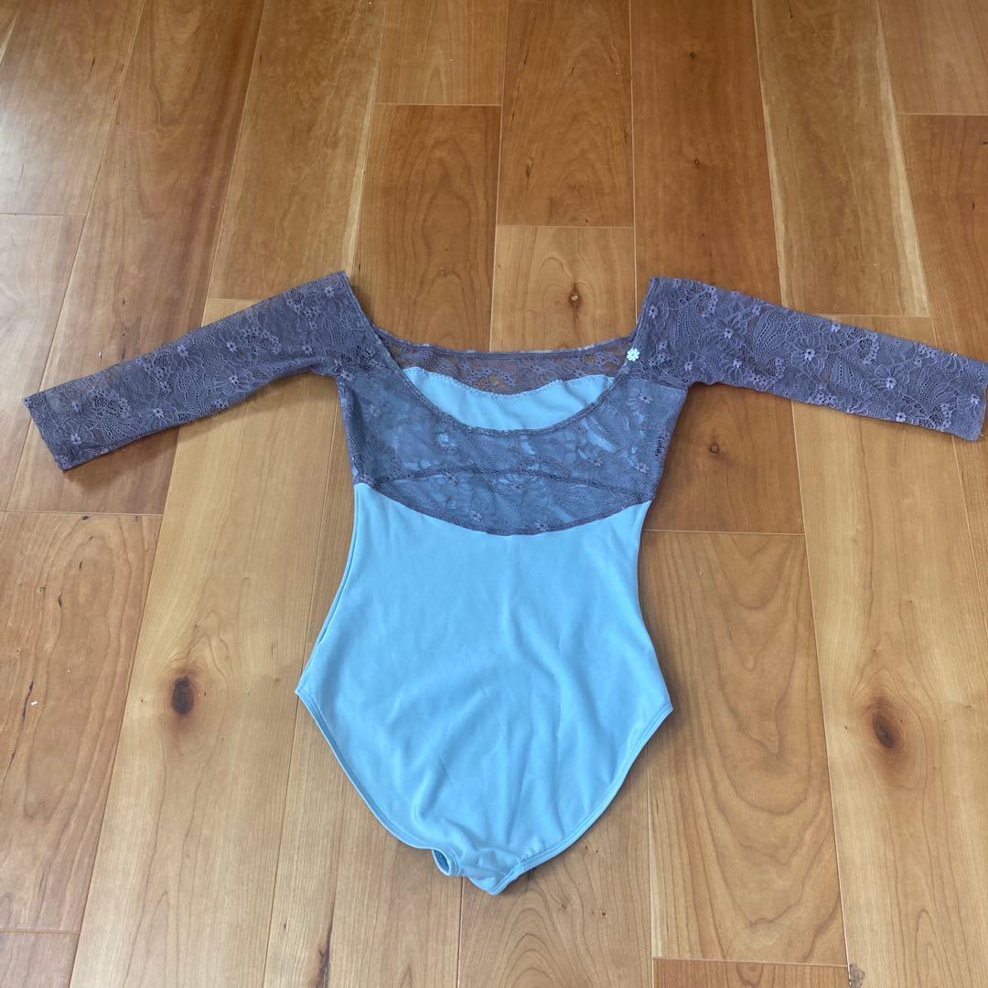 C*E様 Dellaro MILANO デラロミラノレオタード 水色　Lサイズ