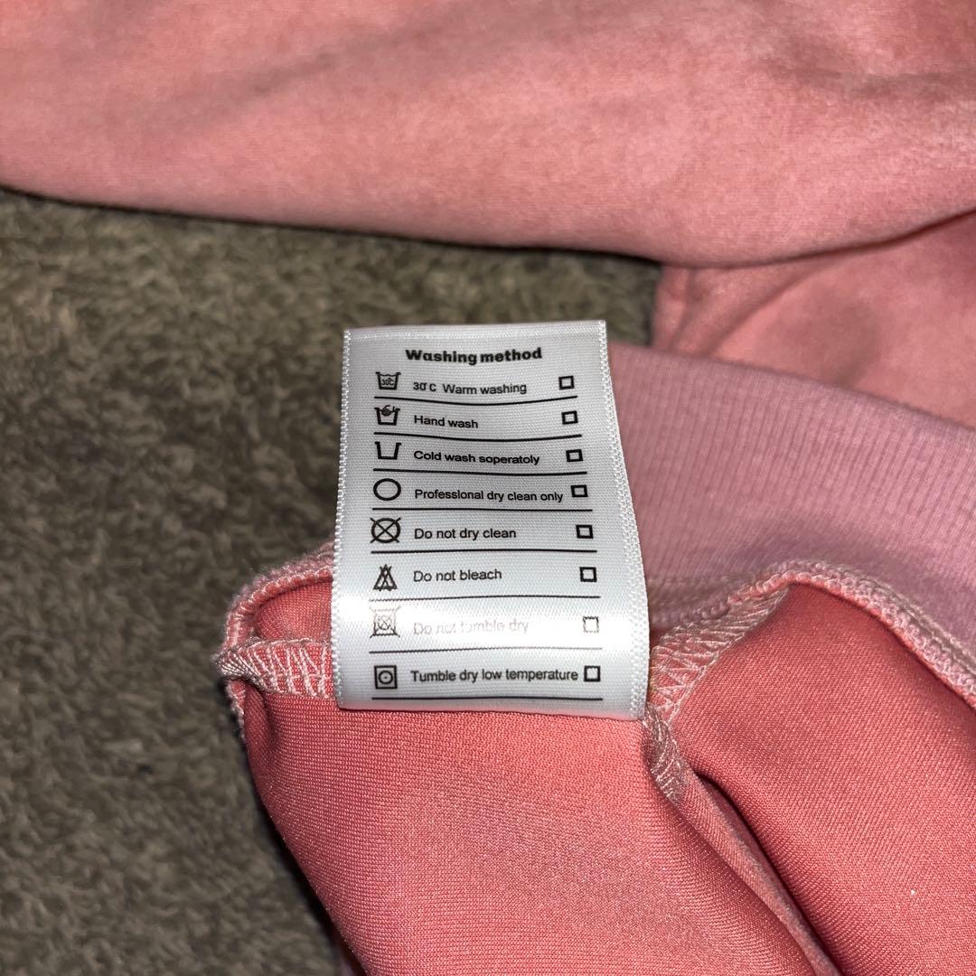 ロゴパッチショートパーカー Y1022- ピンク/M