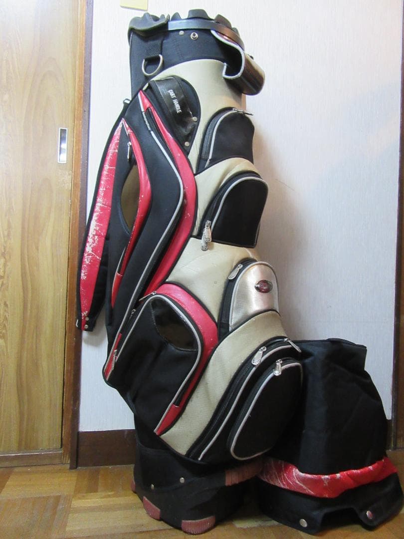 ★希少★BENNINGTON★キャディ-バック★黒/白/赤★