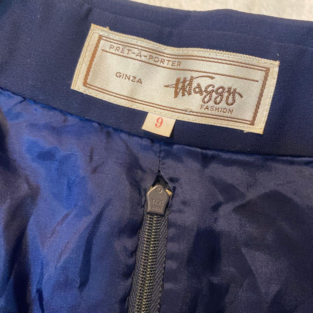 銀座マギー 花柄ワンピース フレアワンピース シフォンワンピース ロング