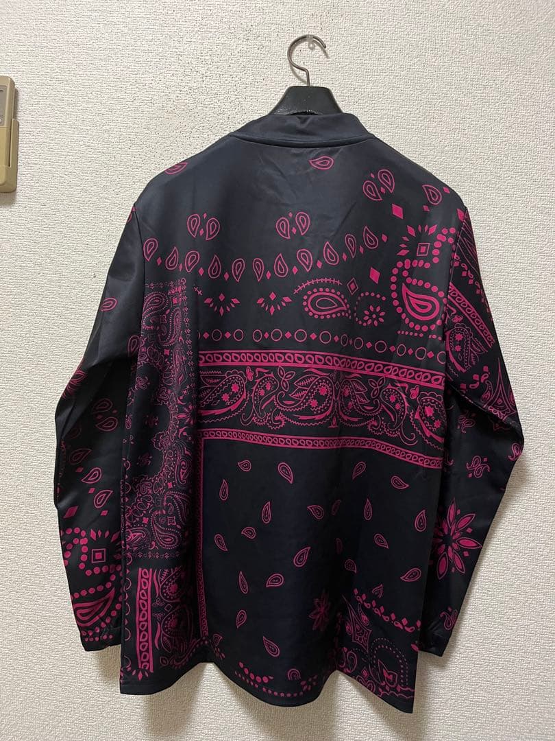 mid 90s club×Puttwell　モックネックカットソー　/M　黒