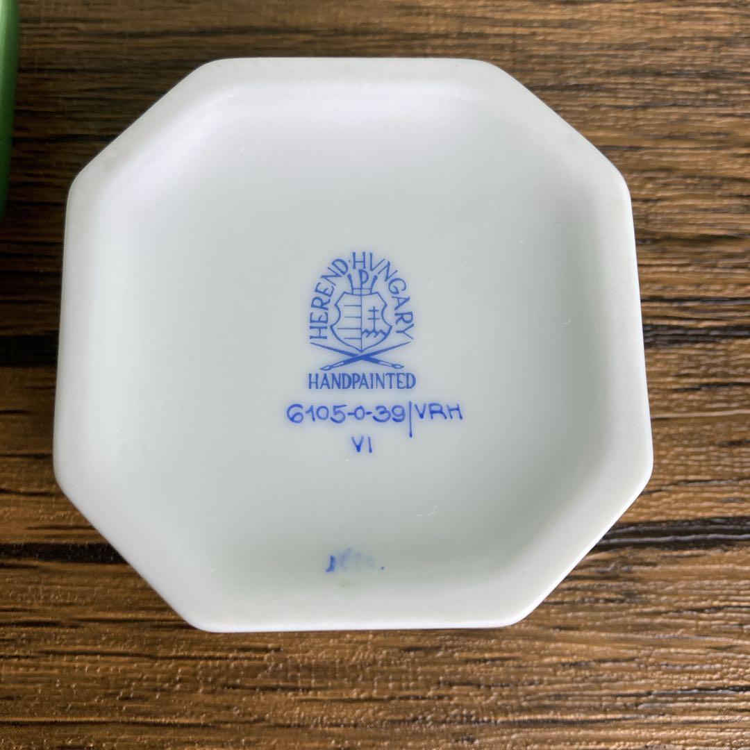 ヘレンド トリンケットボックス カエル アクセサリーケース 小物入れ