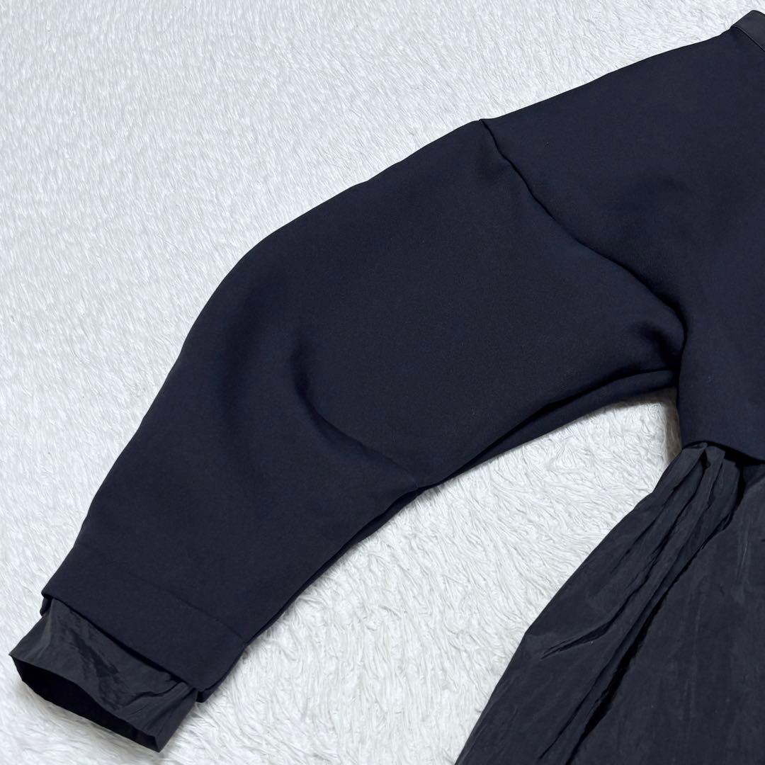 【美品】ランバンオンブルー 24aw シャツ スカート コンビ ワンピース