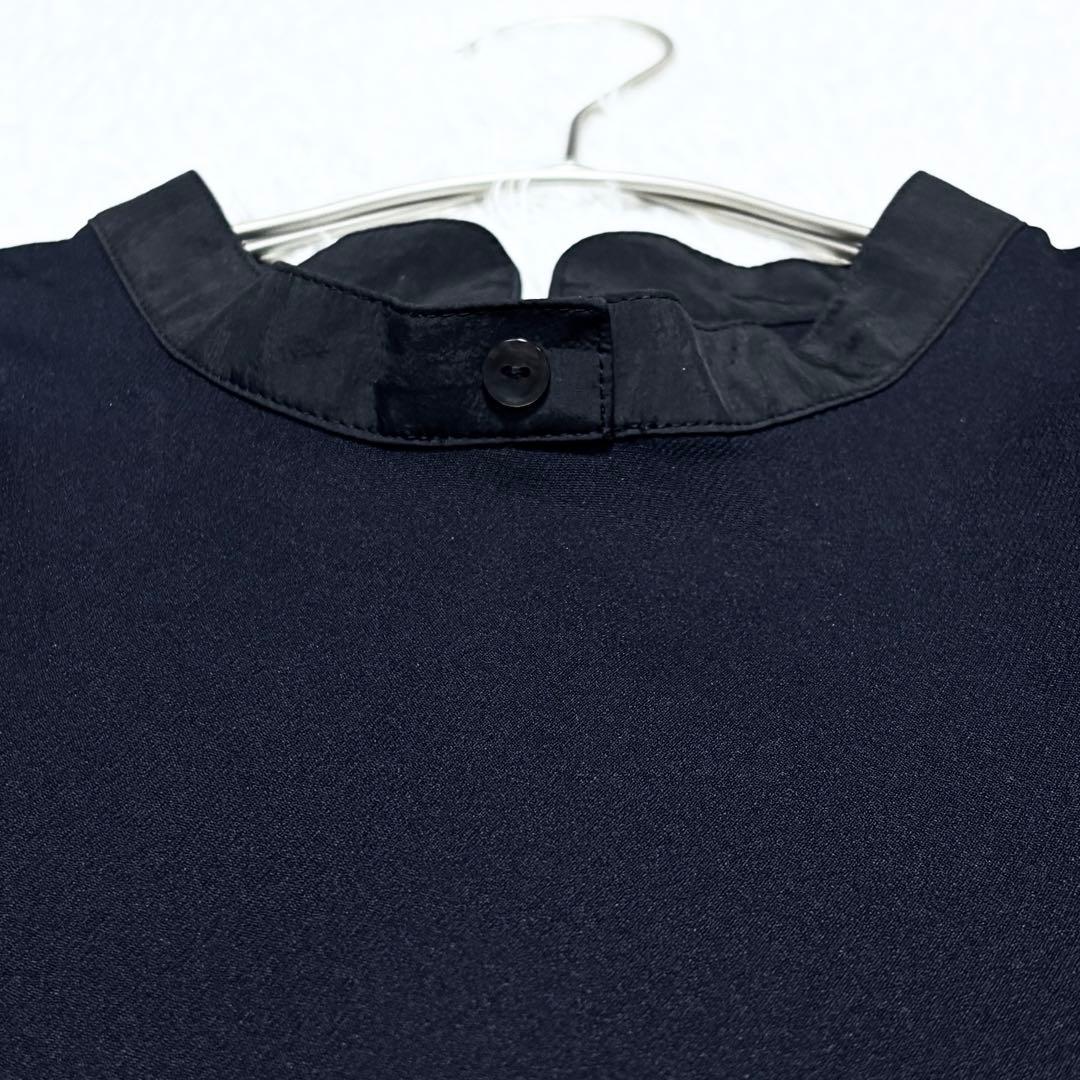 【美品】ランバンオンブルー 24aw シャツ スカート コンビ ワンピース