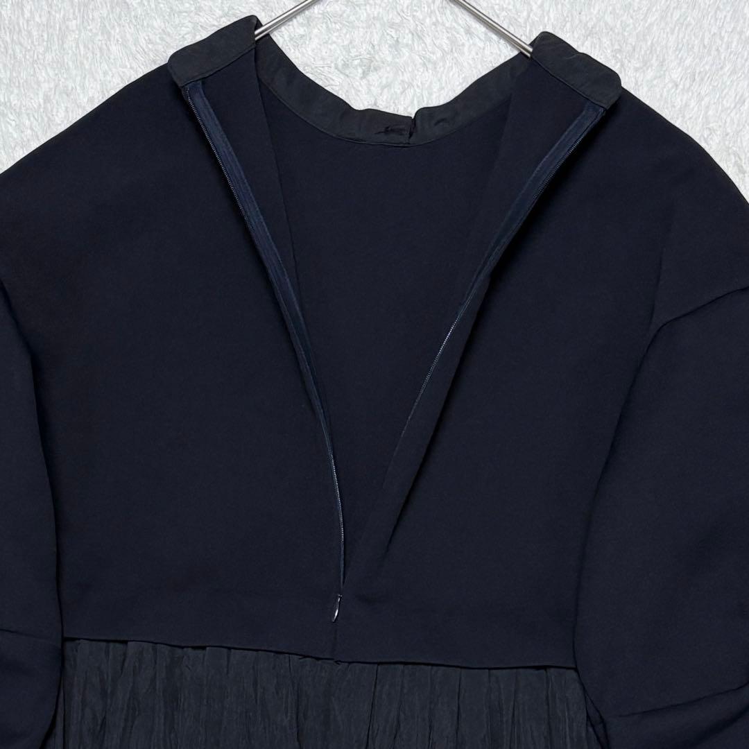 【美品】ランバンオンブルー 24aw シャツ スカート コンビ ワンピース