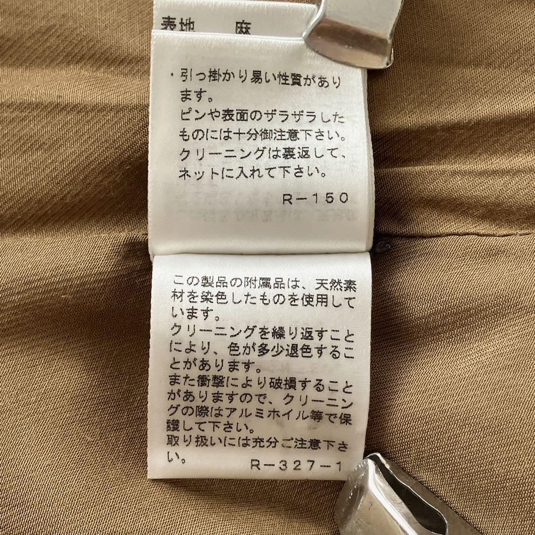 ITALY製　RALPH LAUREN リネン　麻　ステンカラーコート　 L