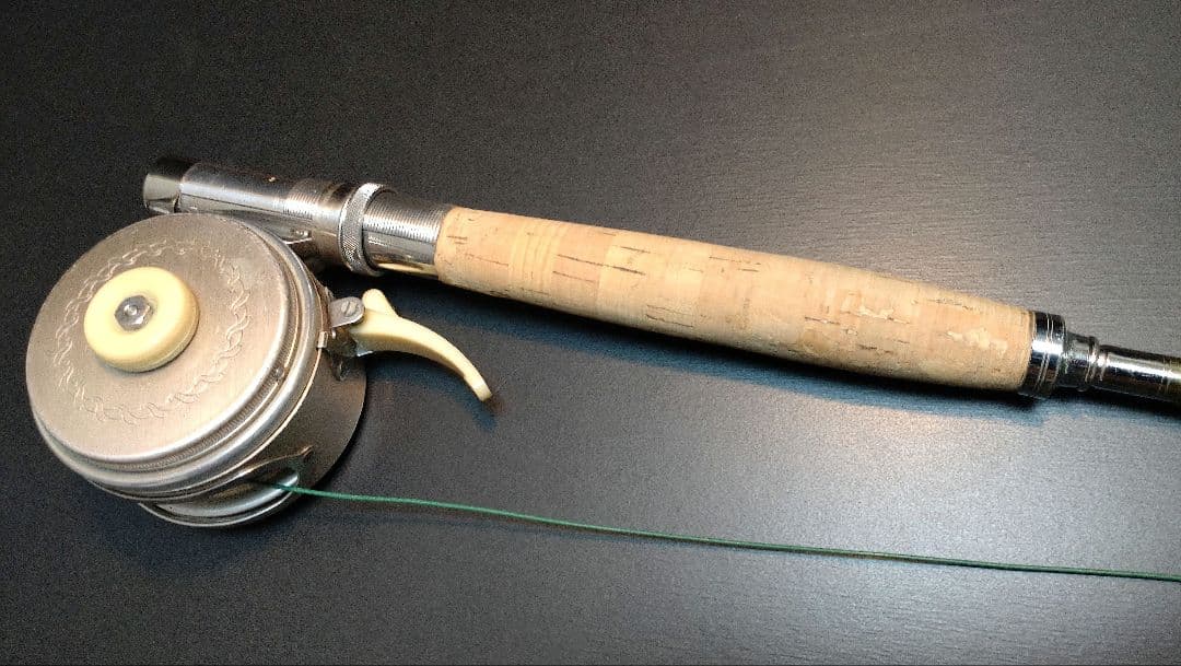 Vtg Montague Split Bamboo Fly ＆Lure Rod