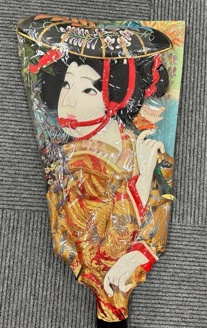 ☆ 大判 羽子板 2枚セット　立体　歌舞伎飾り羽子板