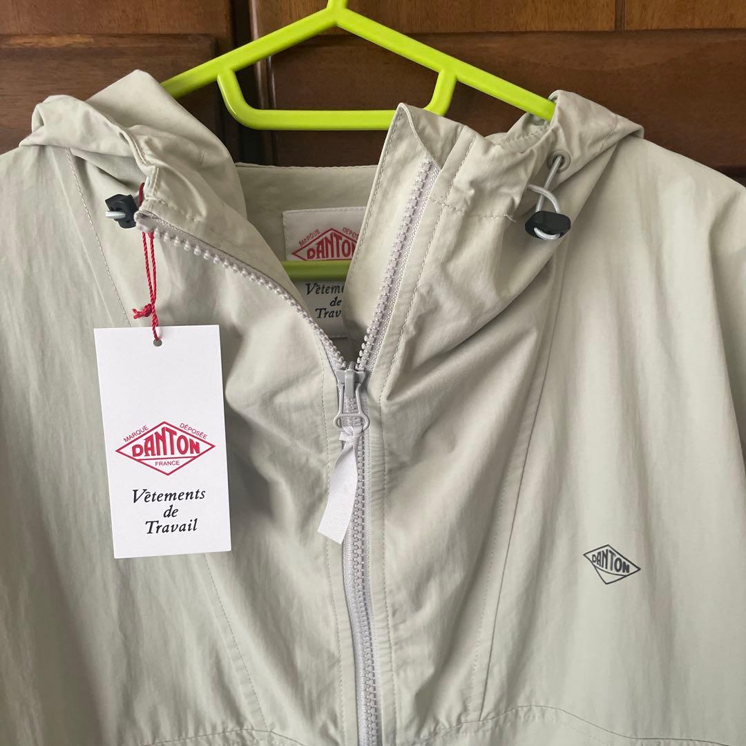 DANTONダントン　ダントン ナイロンフードコート グレージュ S (36)