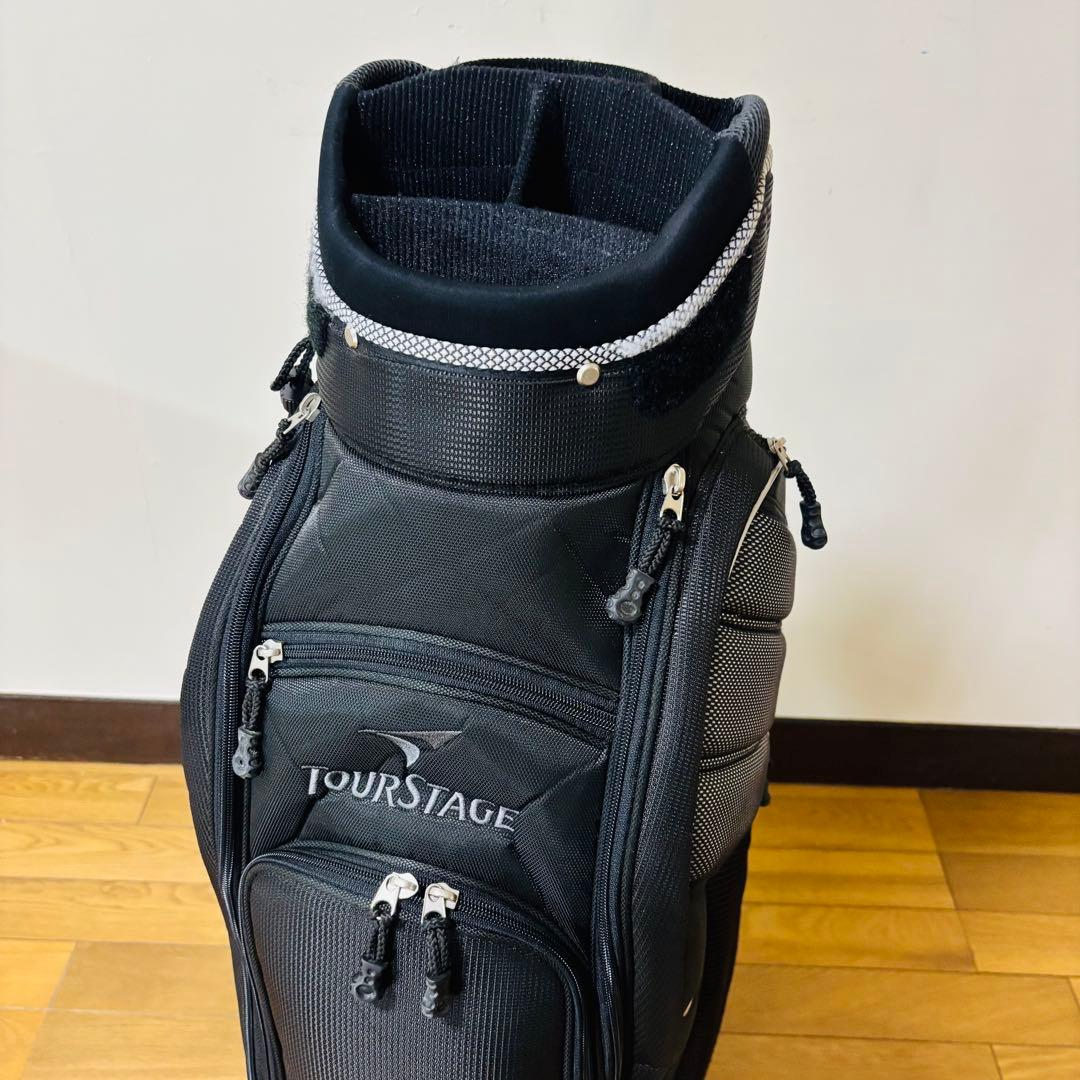 【美品】TOUR STAGE キャディバッグ ゴルフバッグ送料込み