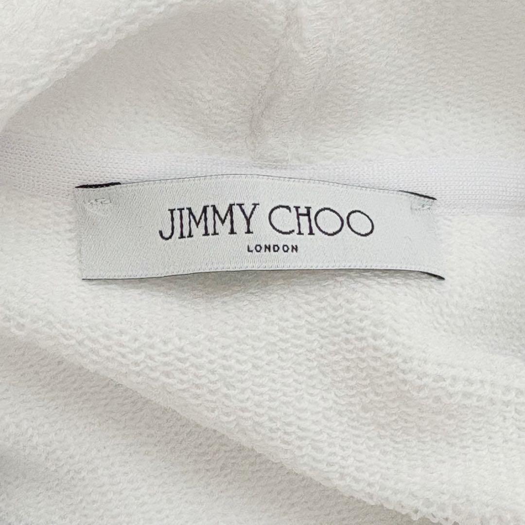 JIMMY CHOO ラインストーン　ロゴ　パーカー イタリア製　オーバーサイズ