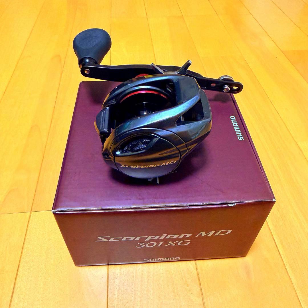 シマノ 24 スコーピオン MD 301XG バリアルハンドル140ー150付き