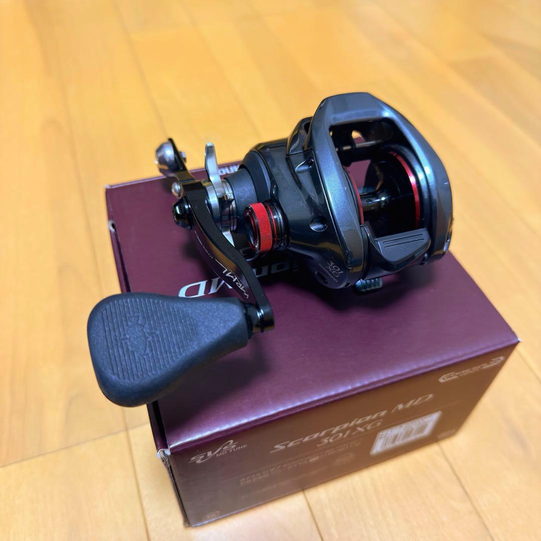 シマノ 24 スコーピオン MD 301XG バリアルハンドル140ー150付き