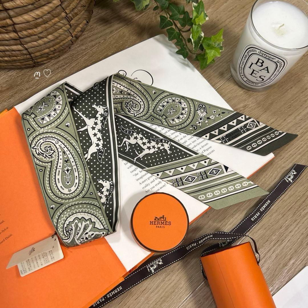 新作HERMESエルメス　ツイリー　シュヴァルドゥクールバンダナ26SS野村大輔